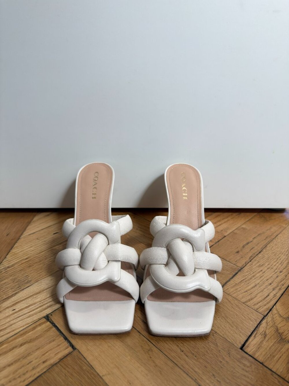 Coach Kellie 90mm Sandals Size 11B – Chalk, Worn Once, Box - Picture 4 of 7